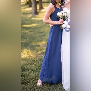 Azazie Blue Bridesmaid Dress